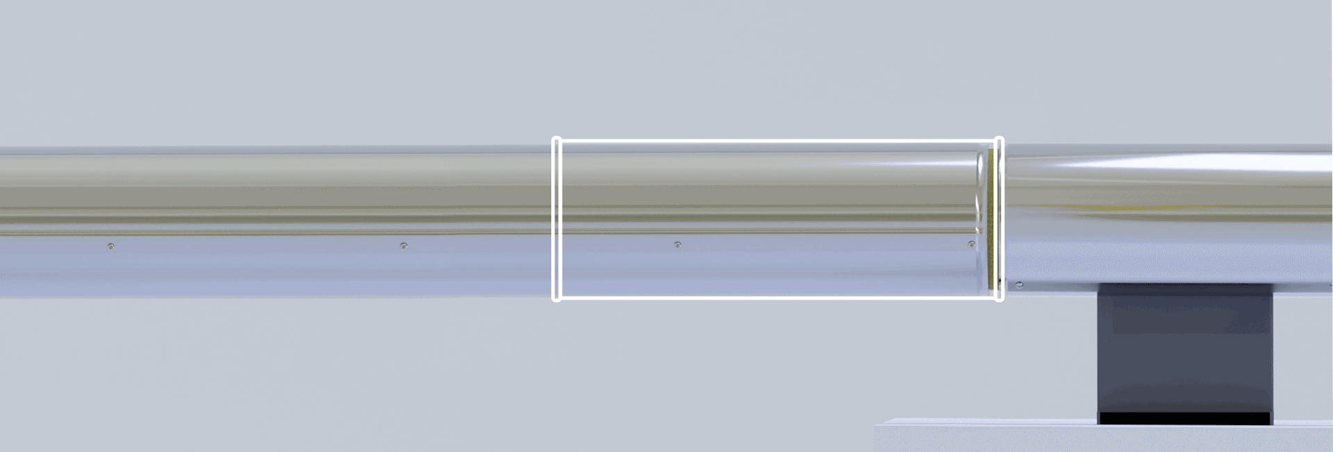 Horizontal fitting piece